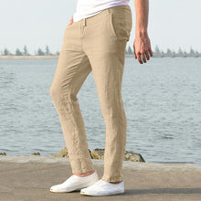 Load image into Gallery viewer, Men Casual Work Cotton Long Pants
